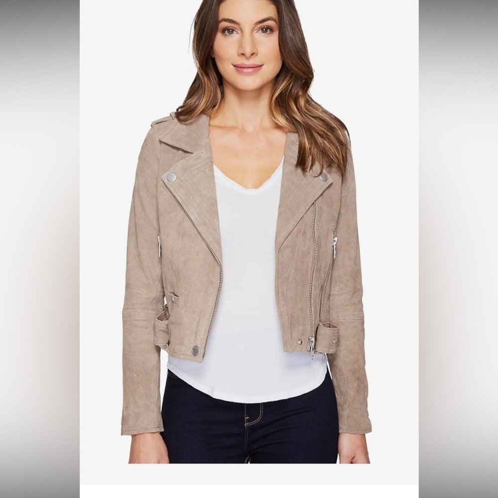 Blank NYC Suede Tan Moto Jacket- S